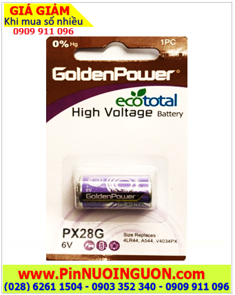 Golden Power PX28G, Pin 6v Alkaline GoldenPower PX28G, 4LR44, 476A chính hãng (Loại Vỉ 1viên)